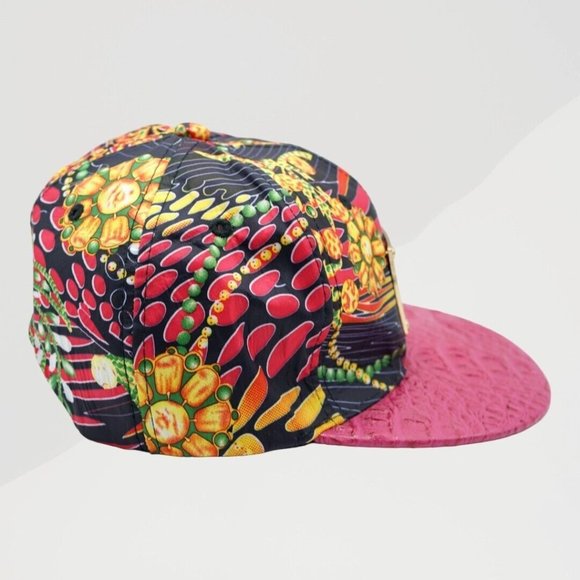 Cocor Sports Cap Los Angeles Cap Adjustable Hook and Loop Alligator/Floral - Picture 3 of 8